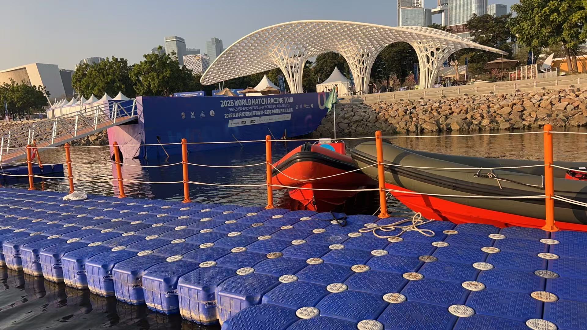 深圳宝安帆船赛事浮筒码头